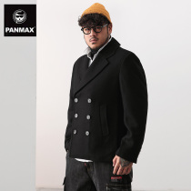 PANMAX Tide Brand Size Mens Wear Fat Increase Loose Fashion Double-breasted Short Coat