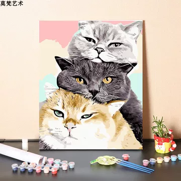 画画填色diy猫-画画填色diy猫促销价格、画画填色diy猫品牌- 淘宝