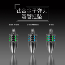 ROVYVON SHARP titanium alloy knife pendant tritium pipe hanging pendant EDC self-luminous hand electric rope hanging car key buckle pendant