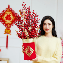 New Year decoration ornaments creative fortune tree red envelope cash cow indoor desktop counter spring festival decoration supplies