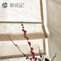 Curtains New Chinese Roll Curtain Japanese Curtain Linen Simply Nordic Style Cotton Translucent Opportunity Rome Curtain