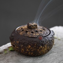 Brand purple sandalwood stove hand-made incense line incense tower incense burner antique ceramic incense plug incense burner