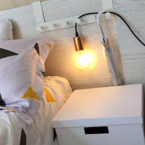 Creative Nordic ins table lamp LED night light Bedroom hanging bedside Simple room net red decoration Edison bulb