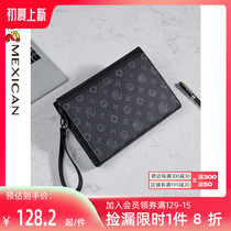 Rice Straw Man Hands Bag Men Wave Card Wallet Hand Grip Bag Casual Clip Bag Large Capacity Trend Light Extravagant Men Envelope Bag