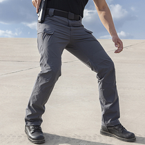 Summer outdoor tactical pants mens thin breathable multi-bag pants wear-resistant scratch-resistant quick-drying pants army fan training pants overalls