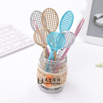 Heaven has feather simulation badminton racket gel pen plastic tennis racket modeling pen personality creative award gift
