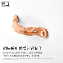 Ijia Genuine Leather Handle Wardrobe Door Handle Modern Minimalist Nordic Style Drawer Pull Handle Cabinet Pull Button Leather Handle