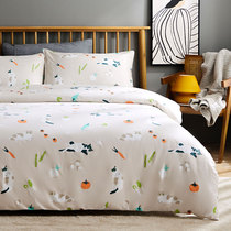 Such As Jasmine Full Cotton Pure Cotton Linen 23 Four Pieces Spring Summer Double Autumn Winter Quilt Cover Soft New Vegetable Meow