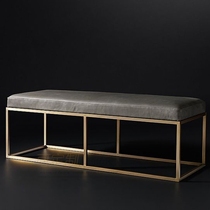 Nordic light luxury iron clothing store to try to change shoes bench sofa bed bench shopping mall fitting room rest chair