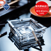 Czech imported BOHEMIA fashion creative crystal glass ashtray cigar ashtray mens ashtray gift