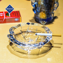 Czech imported BOHEMIA crystal glass ashtray fashion creative gift ashtray living room ashtray gift box