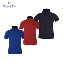 435 European imported Kingsland summer childrens equestrian riding short-sleeved shirt T-shirt men and women the same