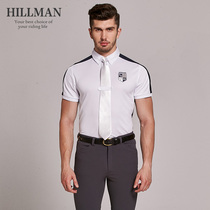 531 Hillman Mens Race Shirt Equestrian T-shirt Horse Riding POLO shirt Equestrian Sports Top Short sleeve