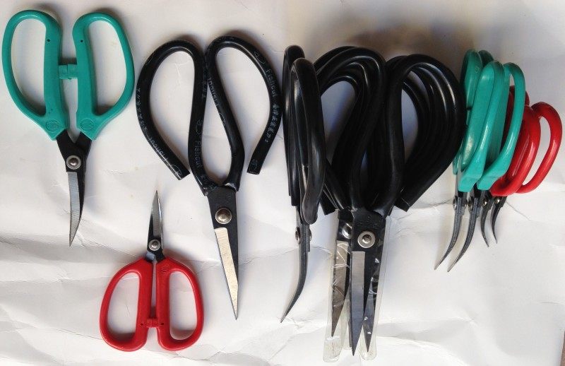 Small bend scissors stainless steel trim scissors shoe shoes shoes upper metal tool cutting tools