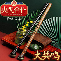 Lingyin professional senior performance Nan Xiao musical instrument beginner six or eight holes positive and backhand mouth G a section bamboo root hole Xiao F tune