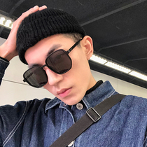  tr90 ultra-light mens driving disco sunglasses Korean version of trendsetter fashion box face small polarized sunglasses women
