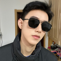 Port Wind Mens Double Beam Sunglasses Driver Driving Polarized Anti-Ultraviolet Sunglasses Female Tide can be equipped with degree glasses