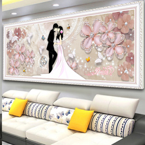 Diamond painting wedding Series full diamond living room couple point sticking diamond embroidery 2021 new 5D masonry painting