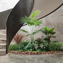 Roman mother simulation plant landscaping fan sunflower rainbow Taro landscape fake green plant large indoor shopping mall layout decoration