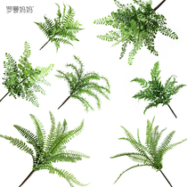 Roman mom emulated grass beam fern plant indoor living room table top green planting potted plant flower arrangement home decoration pendulum