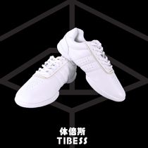 TIBESS bodywork shoes art test training competition shoes White cheerleading dance flower shoes