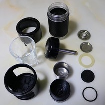 American second-generation STARESSO coffee machine powder box accessories Stainless steel powder cup apron cover pressure rod water tank cup holder