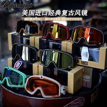  Spot 100%goggles Harley Black Bean moto3 helmet windproof big frame goggles riding glasses UV protection