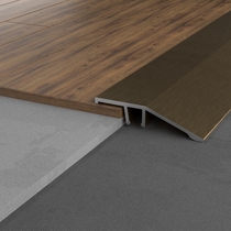 High and low buckle threshold strip floor edge strip door stone seam tile door closing aluminum alloy is pressed strip Black