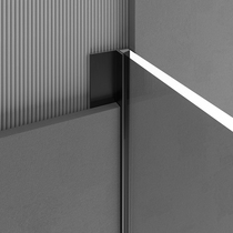 With Yongyong side strip tile closing wrapping aluminium alloy metal strip bathroom partition sink type glass seal edge strip white