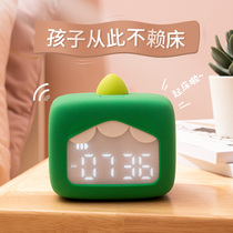 Talking small alarm clock students use timer children Boy bedroom special smart electronic clock get up artifact