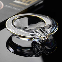 European-style crystal glass ashtray high-grade gold gold creative living room household Club light luxury personalized decoration ornaments
