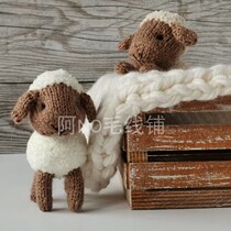 Little sheep Cute curly little sheep doll A No Chinese braided illustration text description drawing