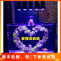 Sunshine geometry LED sea tank coral lamp algae cylinder lamp supplementary light water straw lamp full spectrum fish tank chandelier aquarium