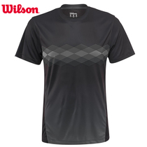(off code)Wilson Wilson Mens tennis T-shirt Mens sportswear short sleeve polo shirt WRA758301