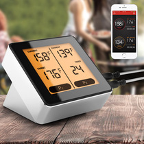  Smart barbecue baking thermometer probe Wireless home mobile phone Bluetooth food barbecue oven Steak thermometer