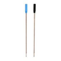 6 x 116mm length Coats metal ballpoint refill 0.7 black blue signature refill bullets