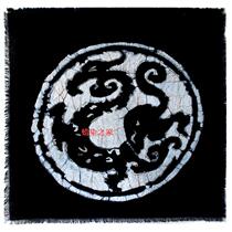 Batik painting Guizhou Anshun Miao pure hand-made wall-mounted folk abstract small painting 40CM * 40CM