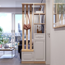 Door entrance cabinet Living room partition cabinet Narrow home screen room with stool shoe cabinet One of the modern simple partition cabinet