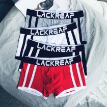 3 Mens pants mens pants are pure cotton youth personality breathable tide of boys underwear four - corner pants