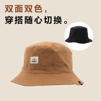 Mugao flute spring and summer sunshade outdoor basin hat travel breathable hat fashion wild retro double-sided two-color fishermans hat