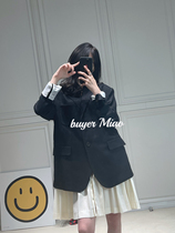 (MIAO YCH) 21PF New stitching pleated skirt detachable design loose wool coat Y036