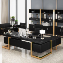 Light luxury boss table simple modern office desk and chair combination large class table atmospheric office president table office furniture
