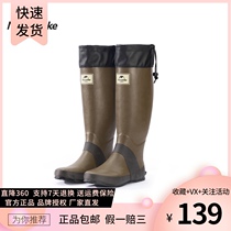 NH Huaoten rain shoes rainproof adult men and women waterproof rain boots non-slip thick wear-resistant rubber rain boots set high water shoes