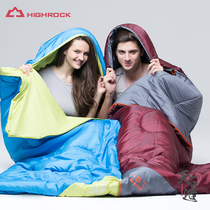 Tianshi outdoor envelope cotton sleeping bag adult spring and summer single double person can be spliced hotel dirty indoor lunch rest sleeping bag