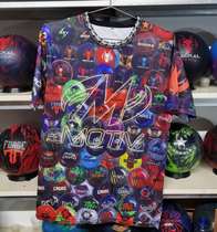 Bowling sports professional bowling clothing MOTIV brand flower world playing special T-shirt