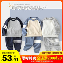 Boy sports necropolis suit in spring clothing spring autumn 2022 new childrens baby boy Two sets of U13558