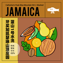 FISHER Jamaica officially authorized pure Blue Mountain No. 1 washed fresh roasted boutique hand-washed coffee beans 227g