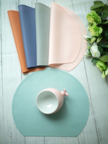 Morandi Color Nordic Wind Silicone Dining Cushion Anti Spill Grain Sprinkle Waterproof Slip-Proof Easy Clean Cat Dog Bowl Mat