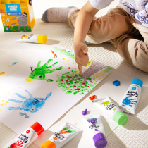 Melo childrens finger painting set paint can be washed for men and women Baby Painting paint tools full set