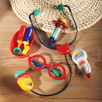 Japanese Royal children doctor toy set girl boy House stethoscope injection medical gadget